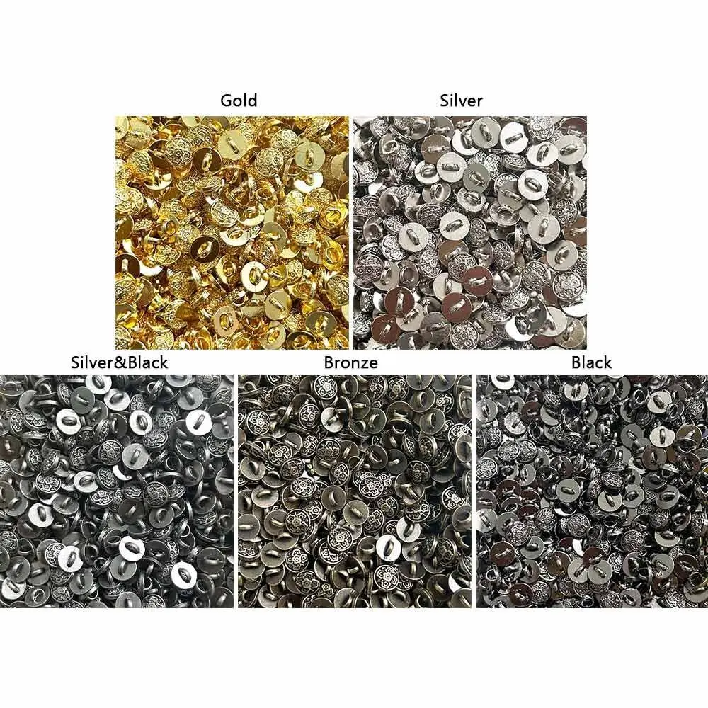 20 шт. 7 мм пряжки с цветами, мини-старочные пуговицы ручной работы в стиле ретро, металлические 1/6, пряжки для одежды, аксессуары, аксессуары для одежды «сделай сам»