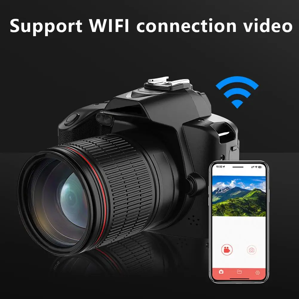 Portable WiFi Camera 4K Ultra High Definition Camera 16X Digital Zoom IR Night Vision Camera With Filling Light Recording