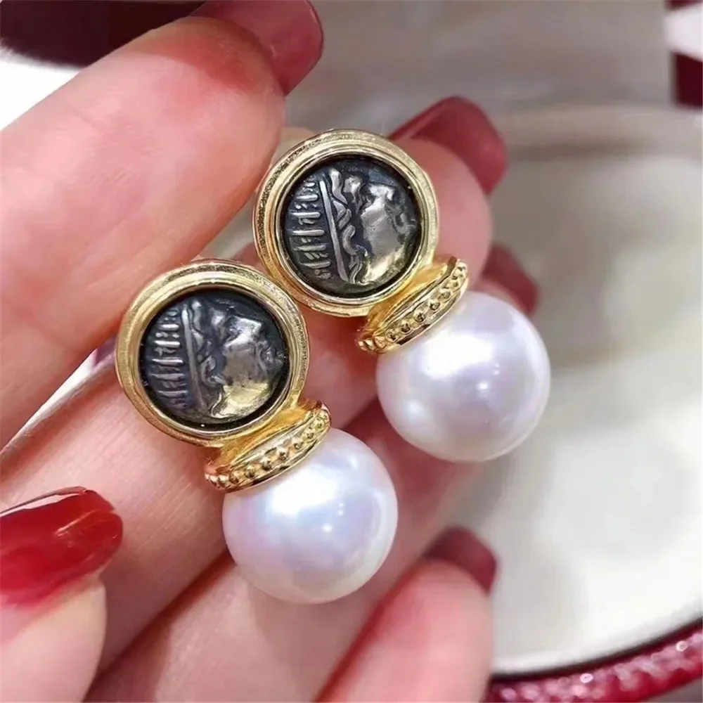 925 Silver Pearl Beads Stud Earrings Setting Base Diy Jewelry Making Findings&Components No Pearl E002