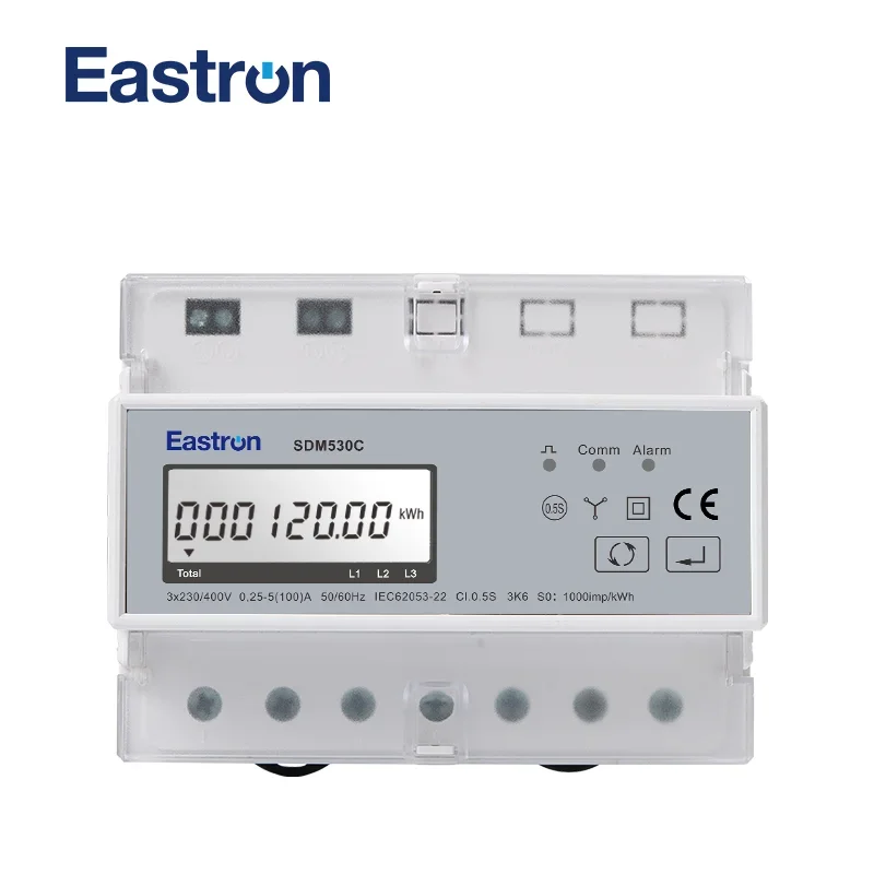 SDM530C Three Phase Four Wire Din Rail Energy Meter kwh meter din smart life electric power meter tuya smart home