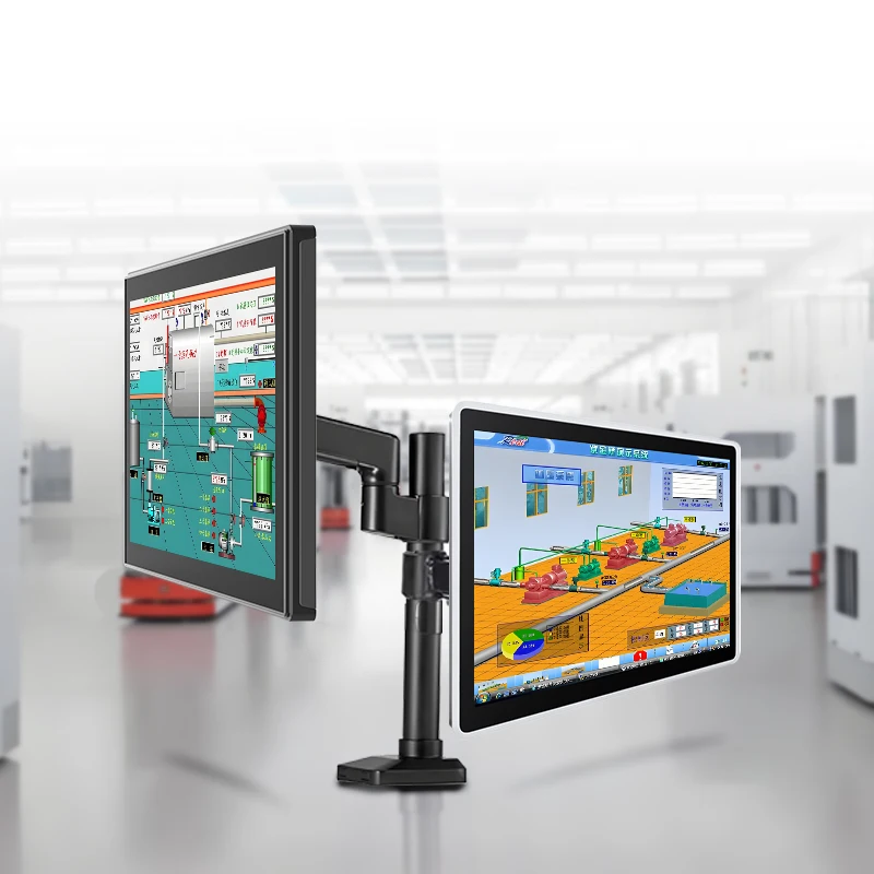 21.5 Inch Industrial Computer N97 I5 I7 Touch Screen Monitor Wall Tablet Mount PC RS232 Win10 Embedded Panel PC Retail Device