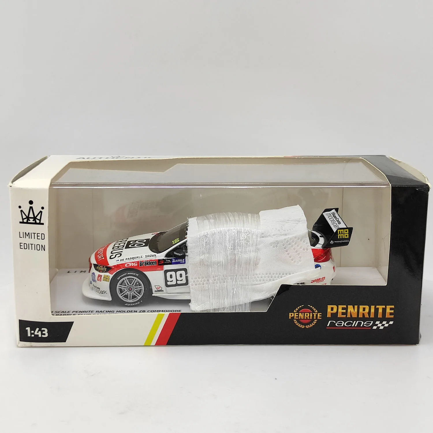 Diecast AUTÉNTICO Escala 1:43 Holden ZB COMMODORE 2018 # Adorno de exhibición de recuerdo de regalo de juguete coleccionable modelo de coche de aleación 99