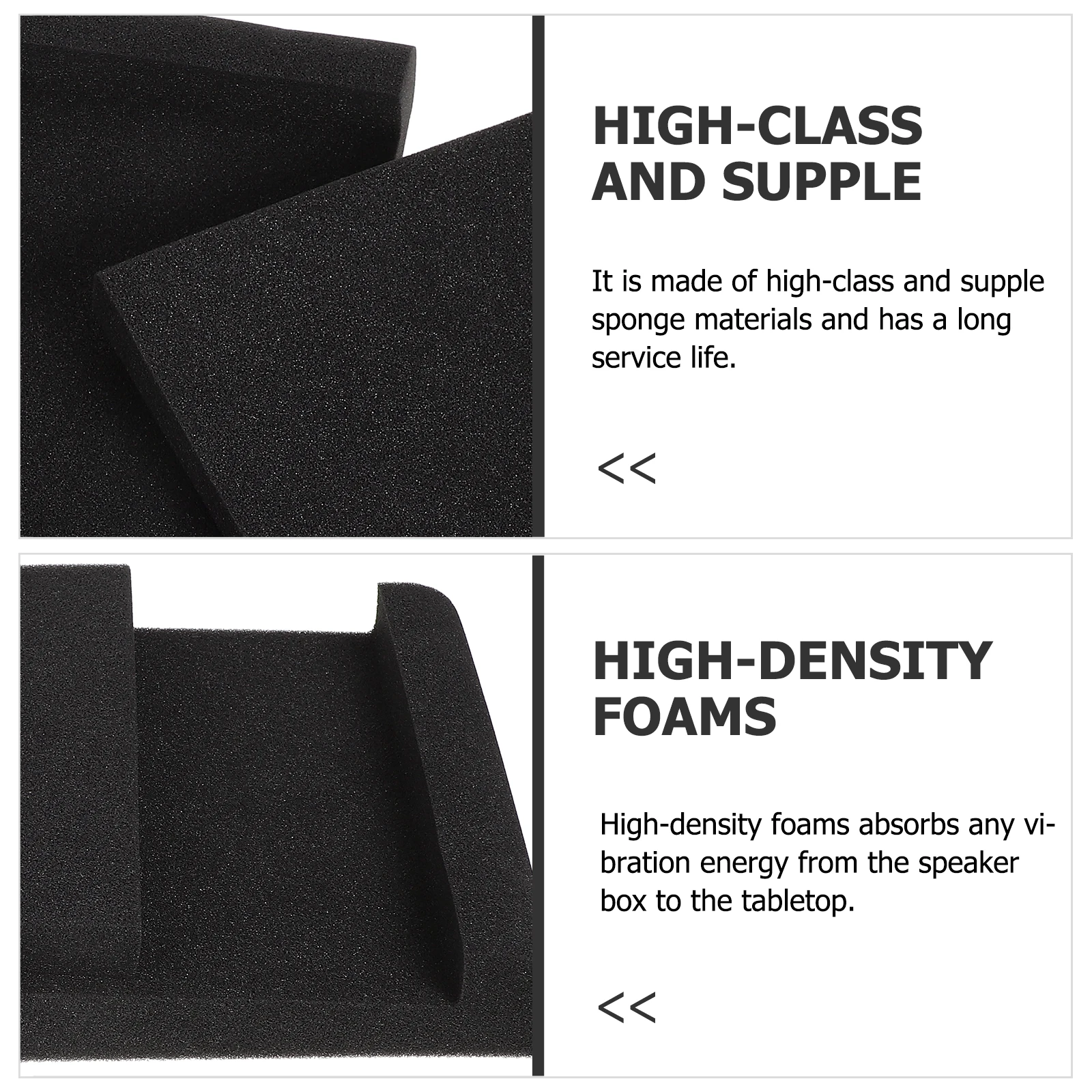 2 Stuks Luidspreker Isolatie Pads Hoge Dichtheid Spons Geluiddichte Kussens Studio Monitor Trillingen Absorptie Matten Voice Box