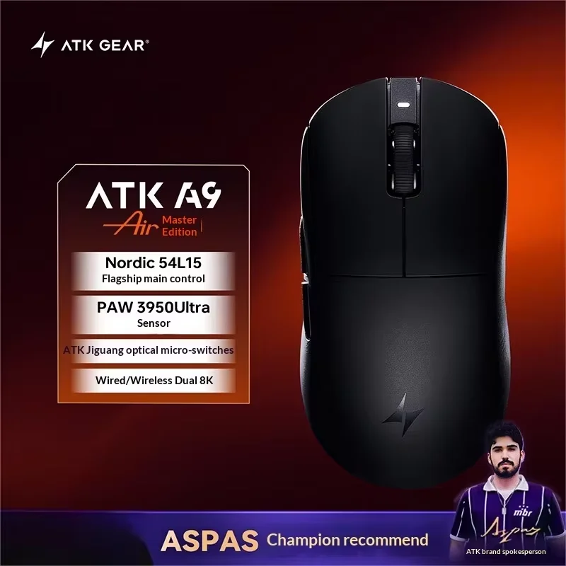 ATK A9 Air Master Wireless Gaming Mouse PAW3950Ultra Nordic54L15