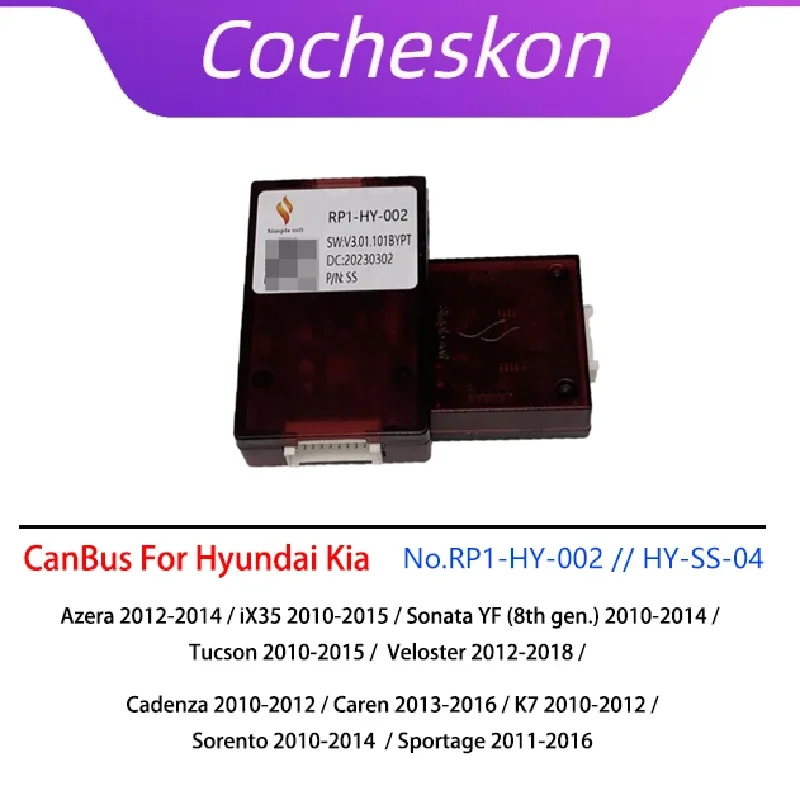 Android Canbus box RP1-HY-002 // HY-SS-04 Adaptor for hyundai santa fe 2014 ix45 2016 Wirng Harness Cable Car radio