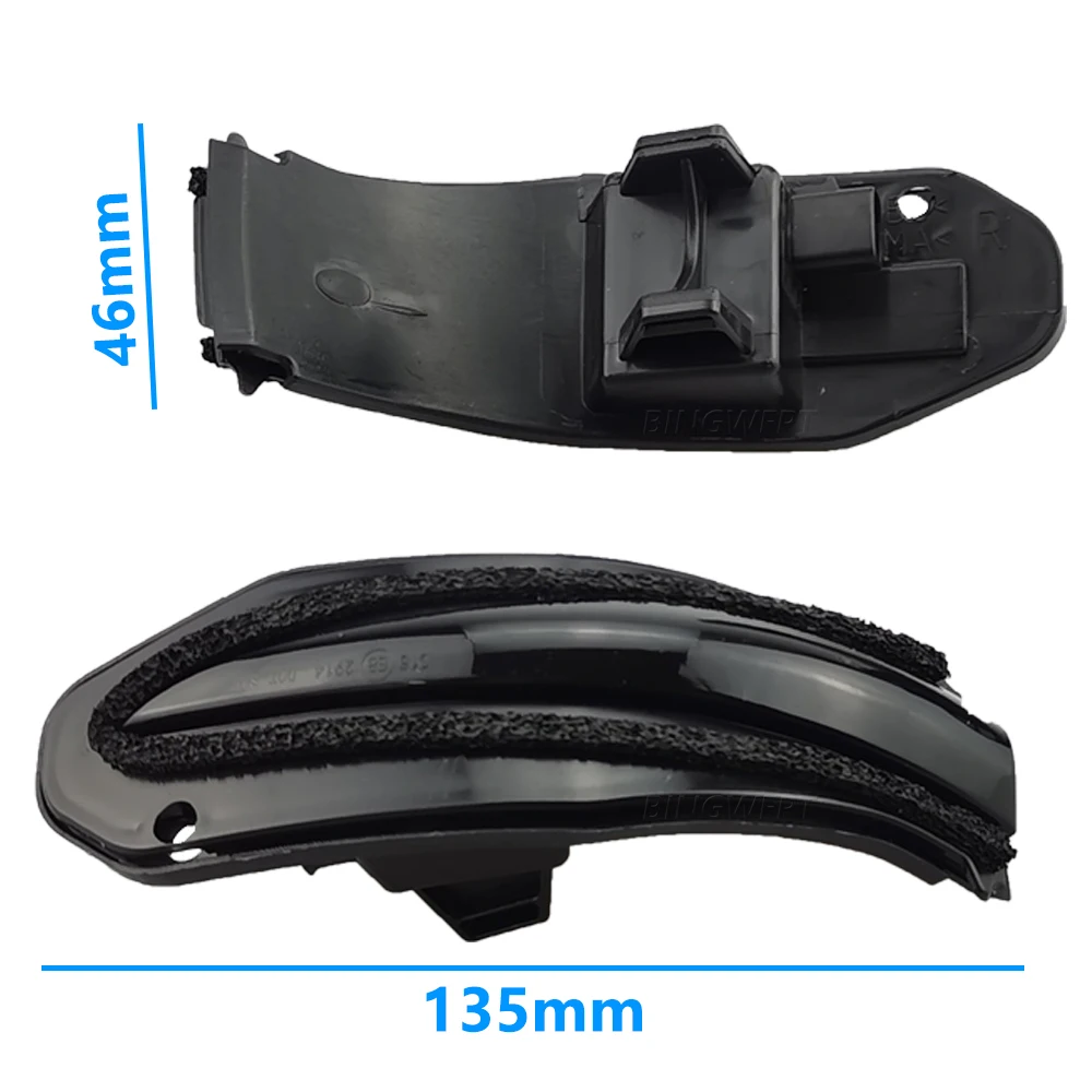 2Pcs Dynamic LED Turn Signal Light For Toyota Highlander XU50 Kluger 2014-2019 Side Mirror Blinker Indicator Lamp Car Accessory