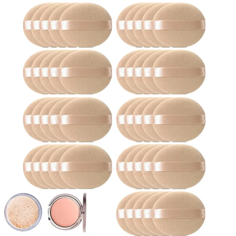 1/10/20/30/45 قطعة المهنية جولة الوجه مسحوق الأساس المكياج نفخة المحمولة لينة مستحضرات التجميل نفخة الأساس المكياج الإسفنج #1