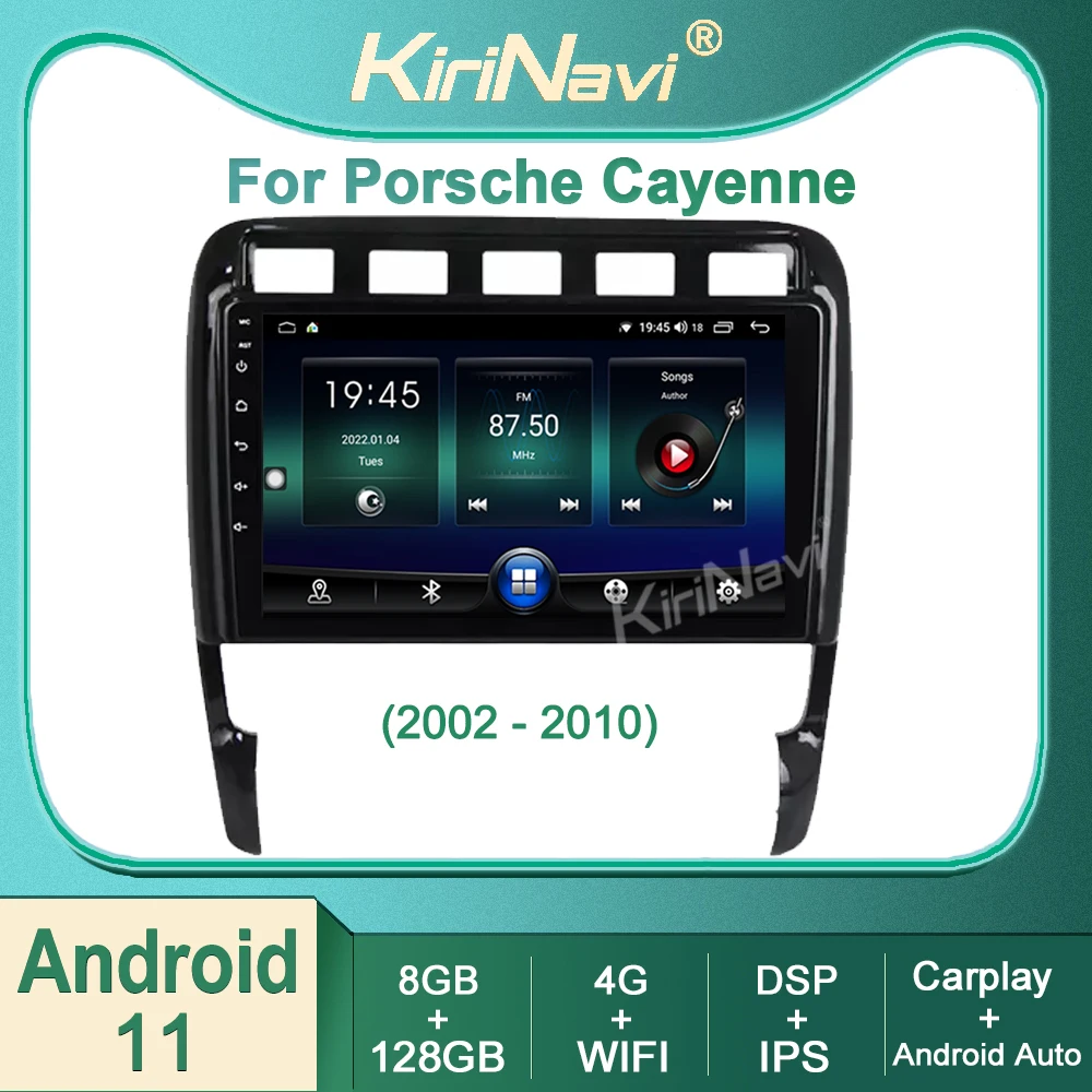 

Kirinavi Android 11 Car Radio DVD Multimedia Player For Porsche Cayenne GTS 2003-2010 Auto GPS Navigation Stereo Head Unit DSP