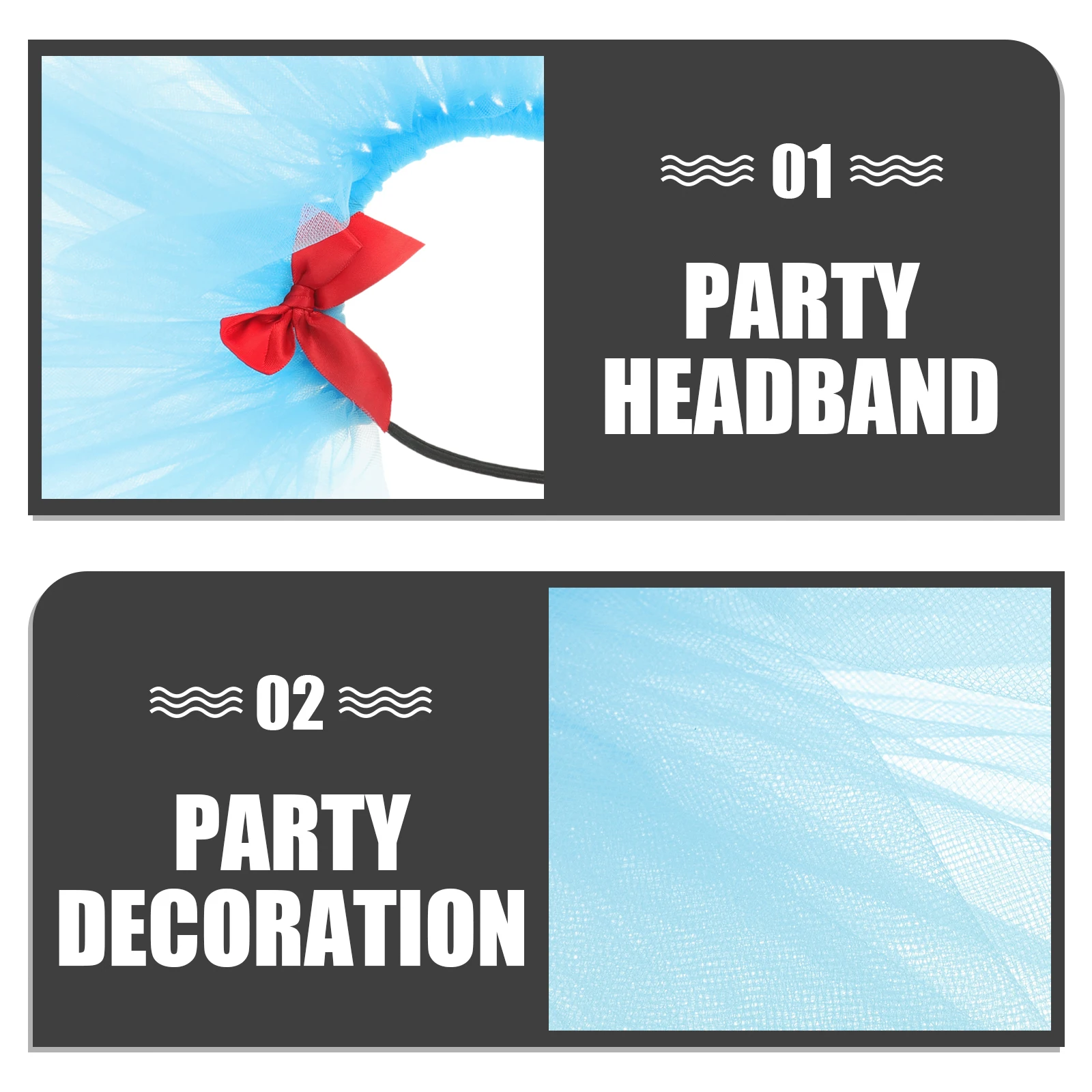 

Сетчатая вуаль, повязка на голову, легкий удобный головной убор для вечеринки в честь Дня святого Валентина, свадебные аксессуары для волос, женская синяя повязка на голову