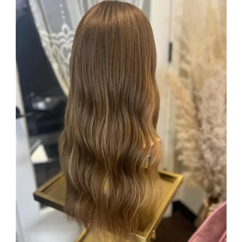 شعر مستعار طبيعي واقعي يسلط الضوء على شعر مستعار أشقر صناعي عالي الدقة بدانتيل أمامي جاهز للارتداء شعر مستعار أشقر مرن للحفلات على التخليص