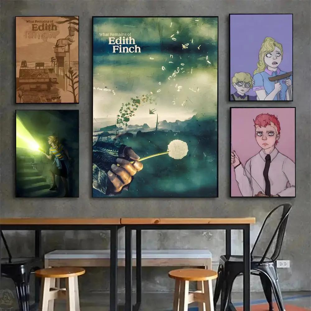 Game Narrative What Remains Of Edith Finch Poster Painting Wall Art Mural for Living Room Home Decor and Gifts