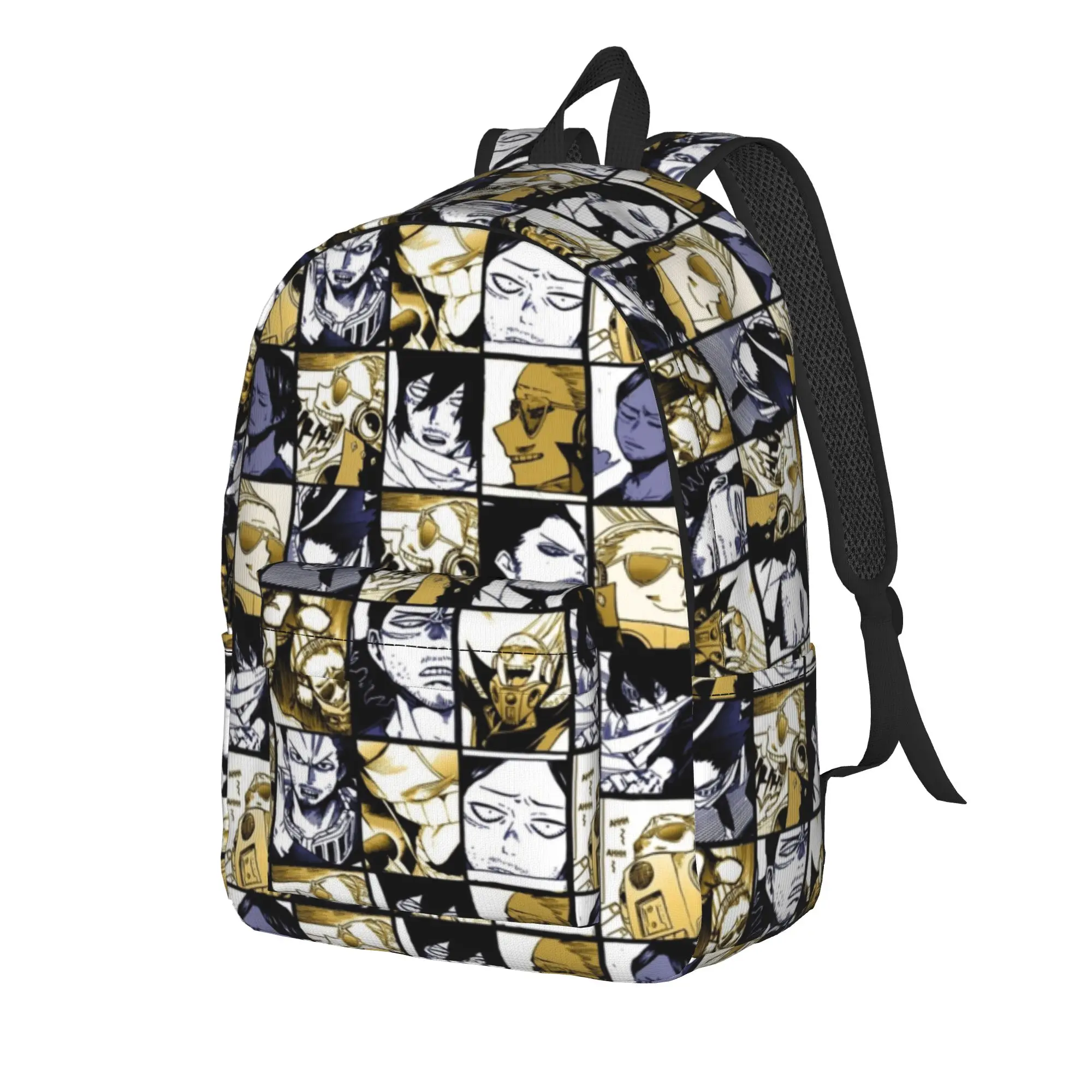MHA Backpack for Men Women Casual Student Work Daypack Collage Academy Anime Laptop Shoulder Bag with Pocket