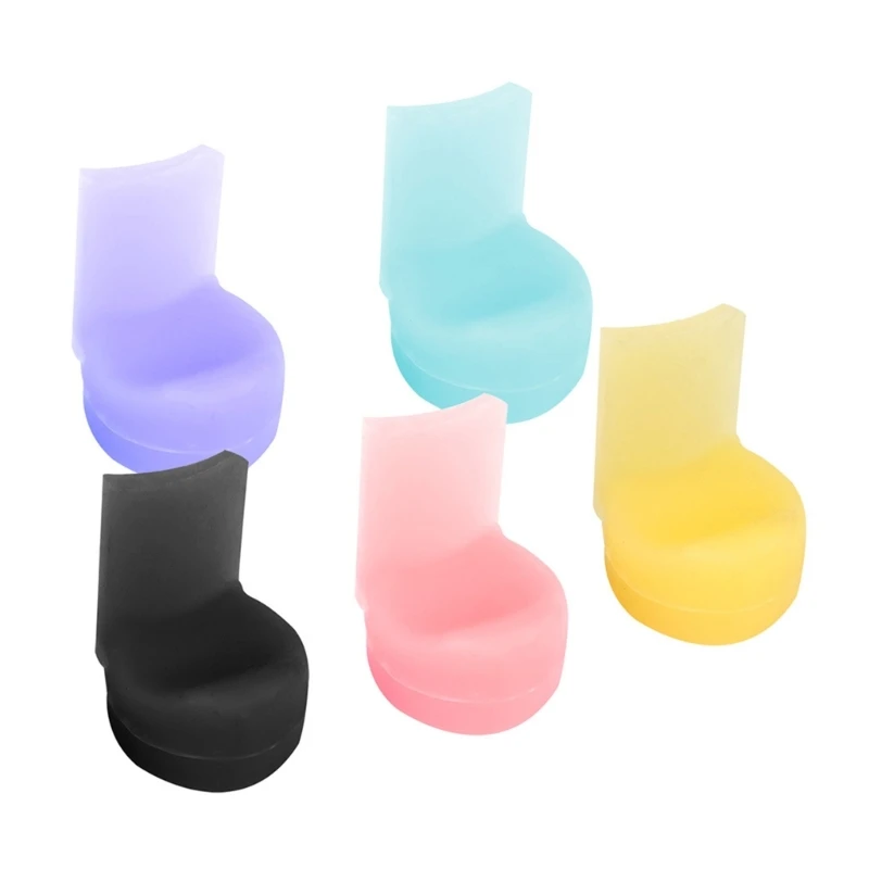 

5Pcs Silicone Clarinet Thumb Rest Cushion Colorful Oboe Thumb Rest Pad Protector