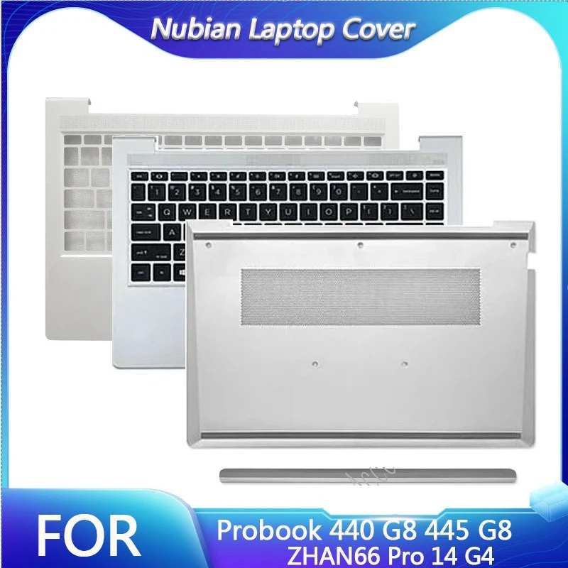 

NEW For ZHAN66 Pro 14 G4 Probook 440 G8 445 G8 Laptop LCD Back Cover Front Bezel Palmrest Bottom Case keyboard