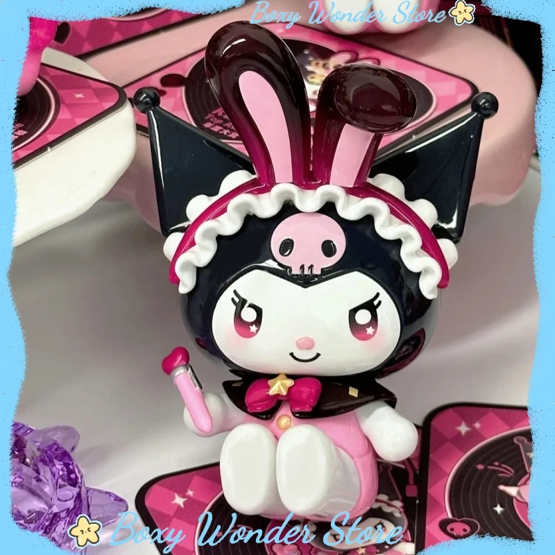 

Sanrio Kuromi Sparkling Idol Series Blind Box Cute Desktop Ornaments Gifts Collectible Figures Trendy Toys Decorative Item