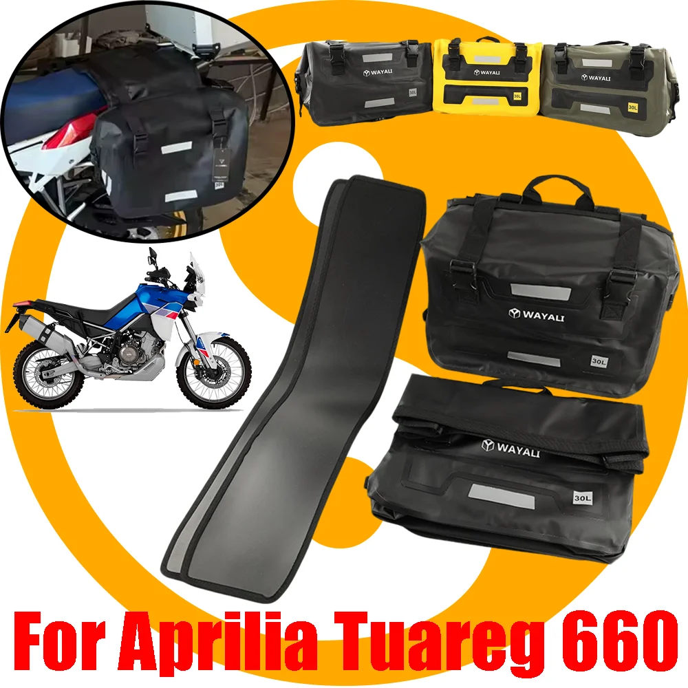 

For Aprilia Tuareg 660 Tuareg660 Motorcycle Accessories Saddlebag Pannier Quick Release Luggage Storage Bag Waterproof Bag 60L