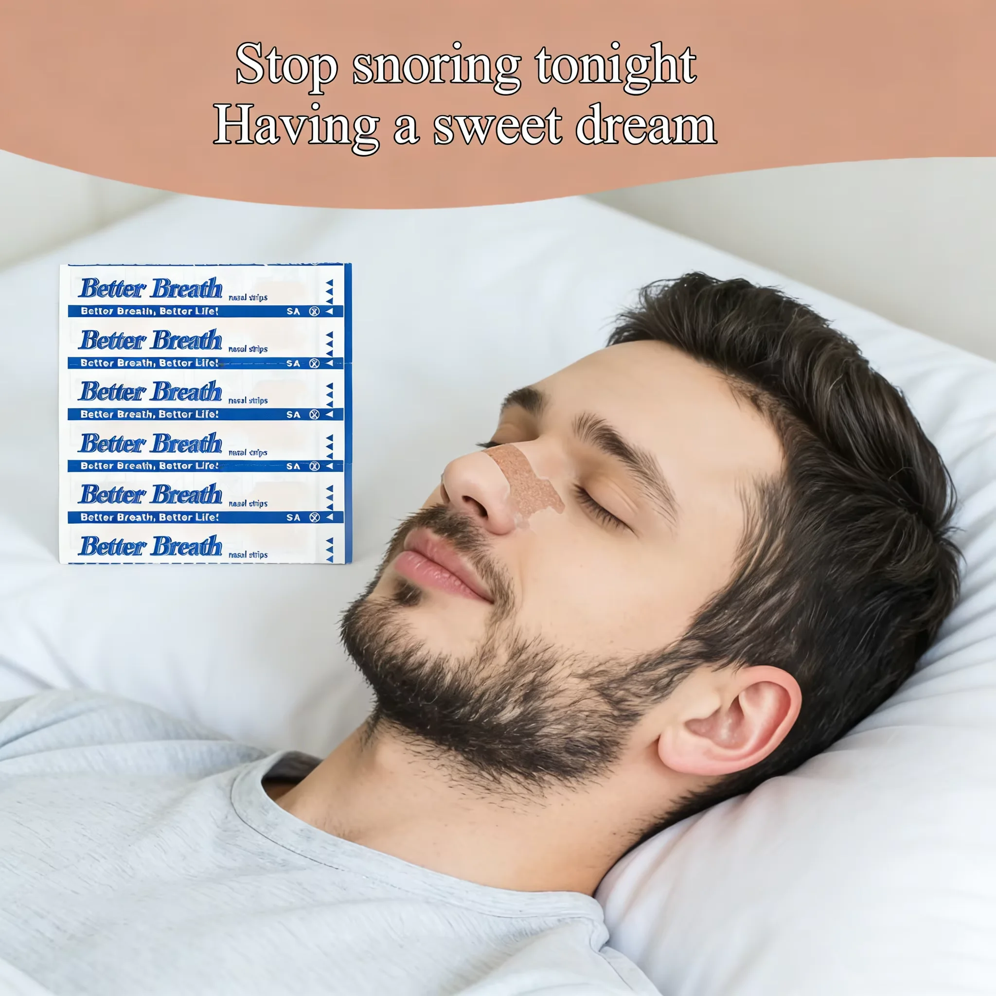 

200 шт. пластырей для носа от храпа, для лечения заложенности носа, улучшения дыхания (66x19 мм), снижения храпа, облегчения состояния при храпе