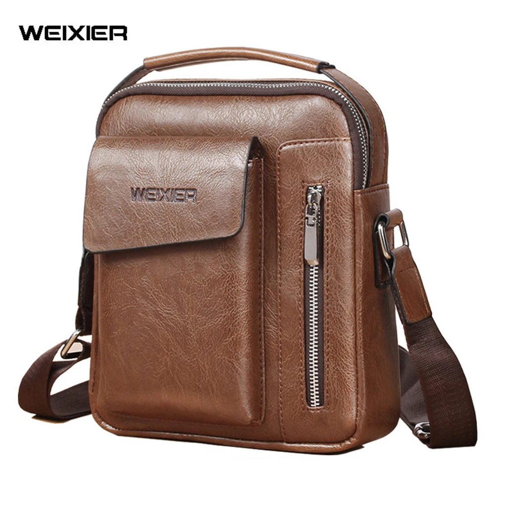 Men Fashion Shoulder Bag PU Leather Multi Structure Convenient Brand Crossbody Bags School Business Leisure Sports Party Handbag