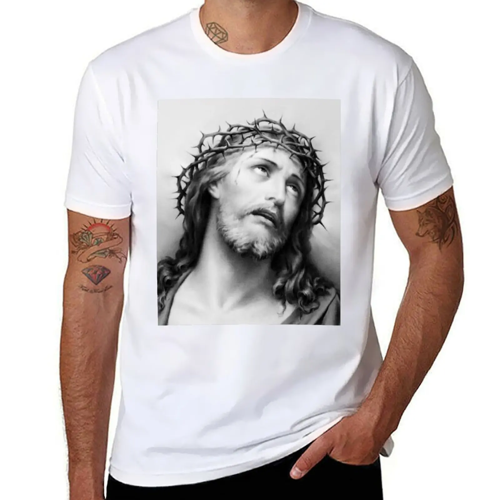 

Axl Rose Jesus Christ T-Shirt cotton t shirts high quality t shirt man cotton T-Shirt