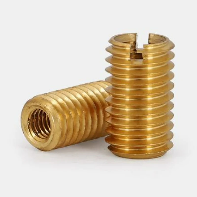 

Brass Thread Insert Sleeve, M2-M16 Inner Outer Thread Adapter, Reducing Nut Screw Converter Connector for Hardware Fastener