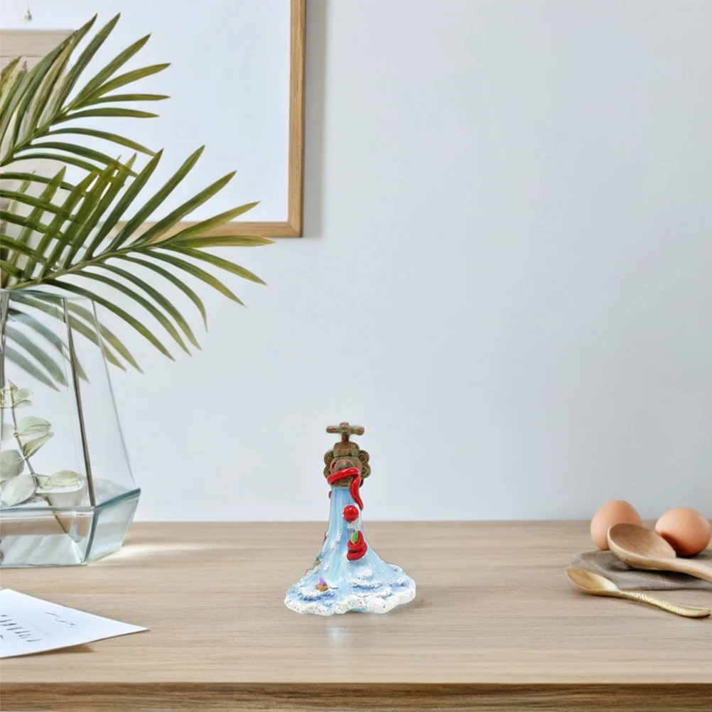 

Resin Octopus Faucet Outdoor Garden Ornament Vintage Nautical Lawn Sculpture Decorative Bookend Yard Decoration