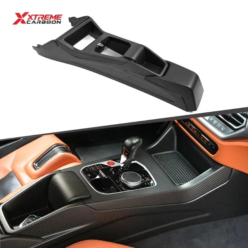XTREME Dry Carbon Fiber Center Console KB Style Center Console Trim for BMW M3 M4 G80 G81 G82 Interior Console Panel Assembly