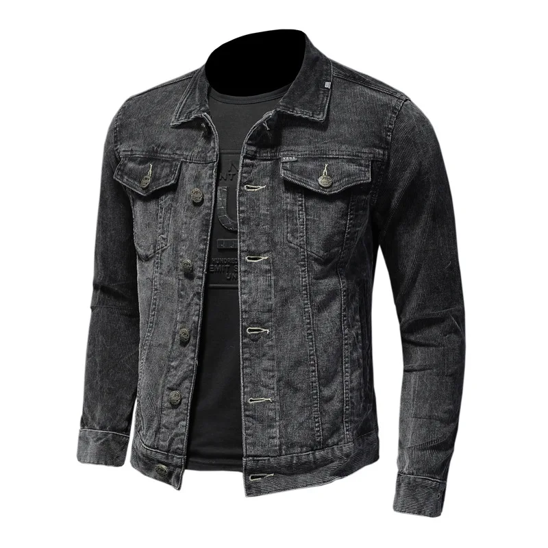 

Denim Jackets Man Casual Acetate Zhejiang Vintage Corduroy Cotton Standard Jackets For Men Discount