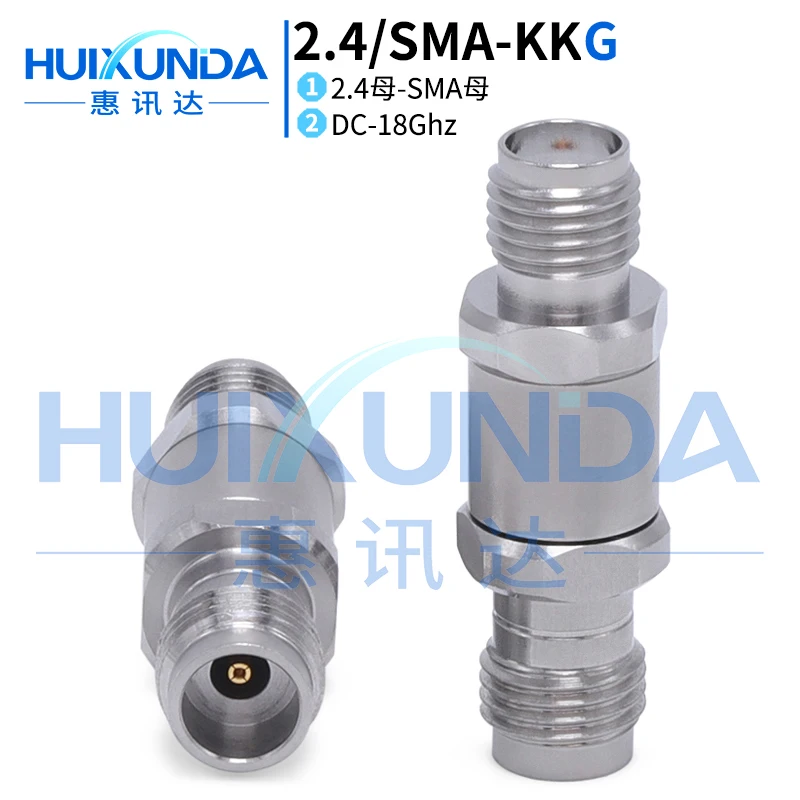 2.4MM/SMA-KKG millimeter wave 18G test grade SMA female adapter 2.4MM female adapter SMA/2.4-KKG