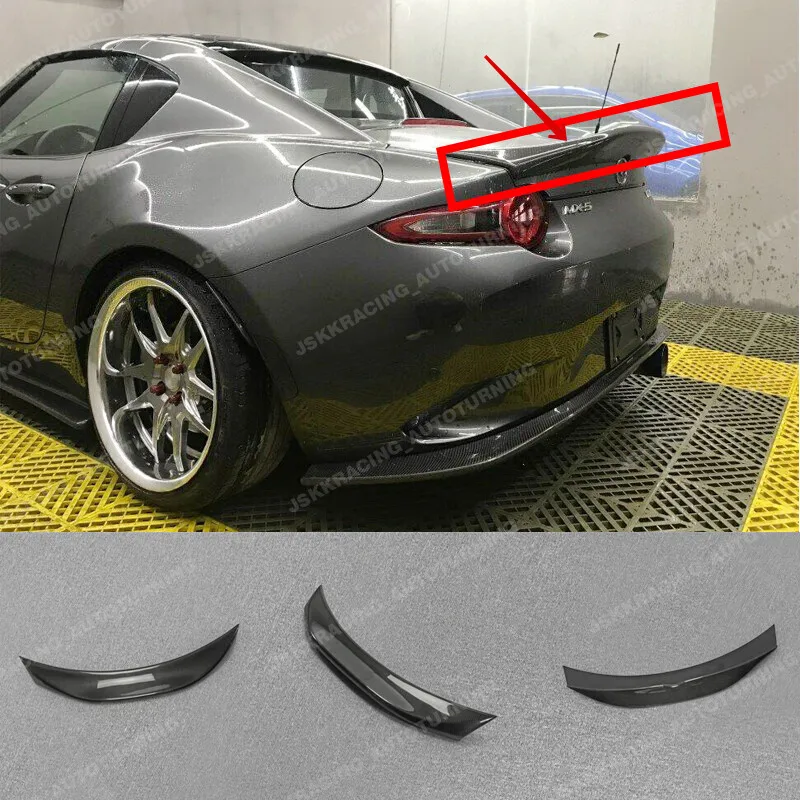 

For Mazda MX5 Miata ND RF Carbon Fiber Rear Trunk Spoiler Boot Duckbill Wing Lip