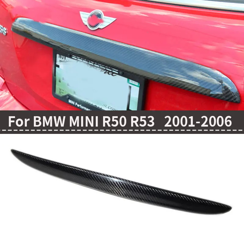 

For BMW MINI R50 R53 COOPER ONE carbon fiber modified tailgate trim strip and tailgate trim strip Paste style 2001-2006