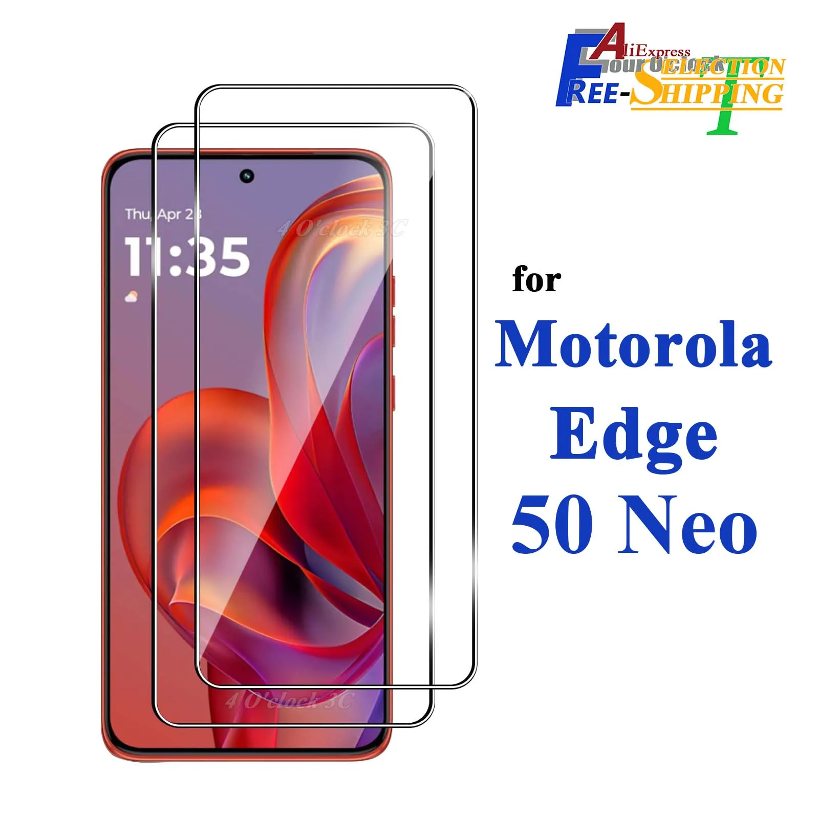 For Motorola Edge 50 Neo 6.4 inch Screen Protector Tempered Glass Crystal Mica 9H HD Clear Transparent Anti Scratch