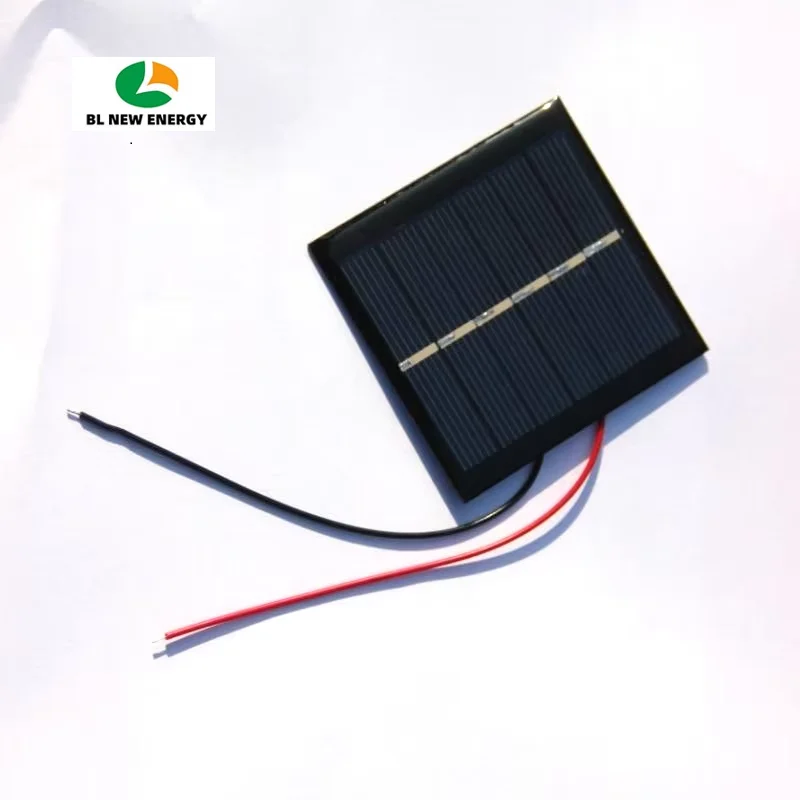 

Hot 500PCS 3V Mini Solar Panels 0.6W Small Solar Cell with 15CM Cable for DIY Mini Solar Projects Square Solar Module 65*65MM