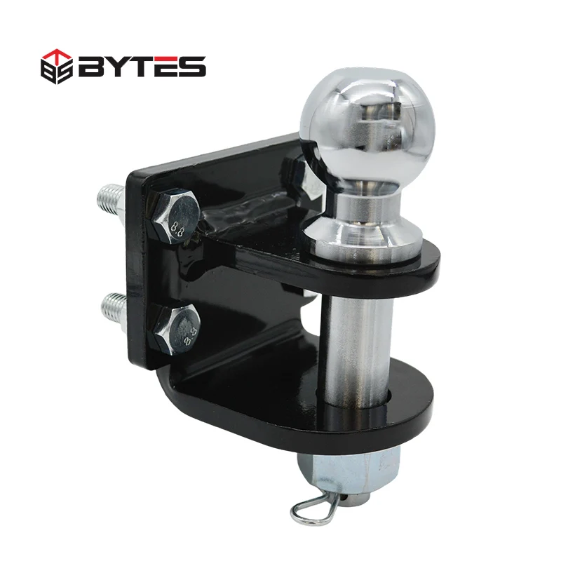 Bytes Off-Road New Carbon Steel 50mm Hitch Ball Mount Tow Hook For Trailer Parts