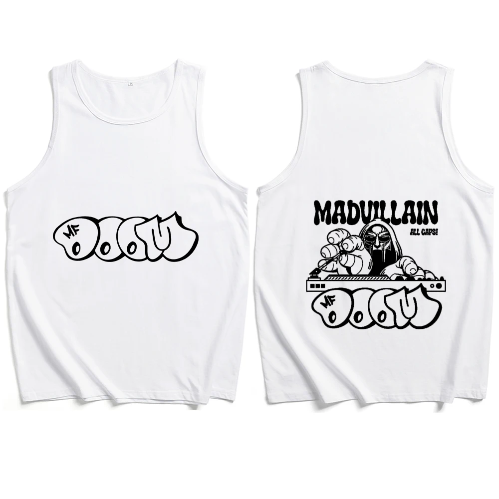 MF Doom Madvillainy All Caps 2024 Tank Tops Vest Regular T-Shirt Unisex T-shirt Printing Sleeveless Summer Fans Gift Casual