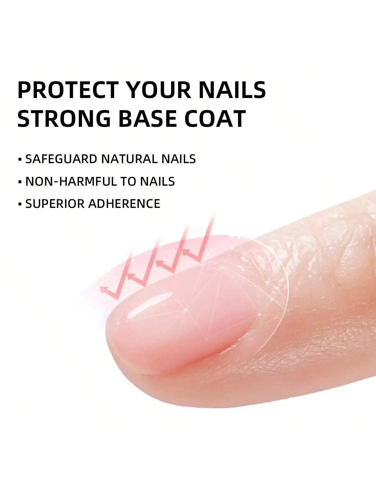 XEIJAYI 3 pezzi 15 ml Base Coat Top Coat e rinforzo per unghie, cappotto trasparente a lunga durata LED UV Rafforzare le unghie Finitura alta