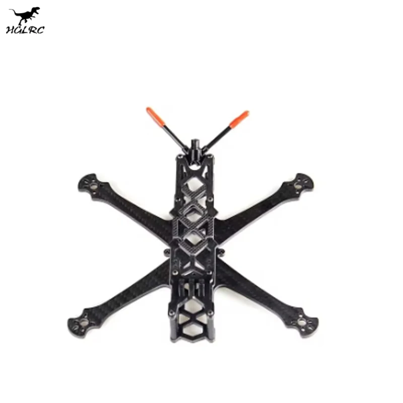 HGLRC Sector4 FR 4 polegadas 178mm FPV Frame Kit com braço de 3mm 3K Fibra de carbono compatível com hélice de 4 polegadas para peça de drone de corrida FPV