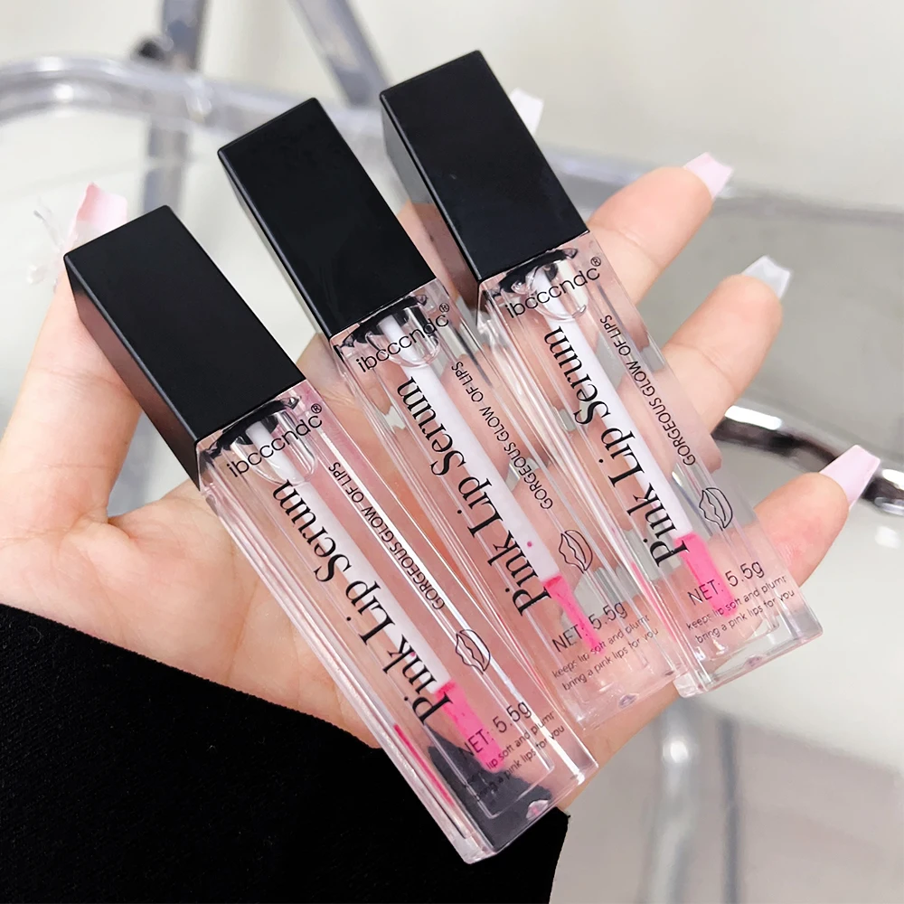 Pink Jelly Plumper Lip Gloss Glassy Color Changing Liquid Lipstick Moisturizing Waterproof Transparent Lip Oil Lips Care Makeup