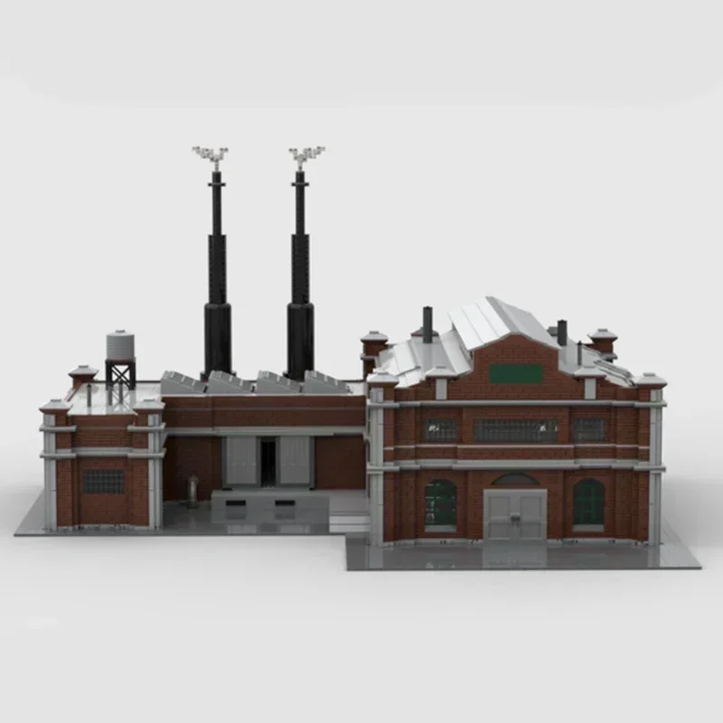 

Модель City Street View Moc, строительные кирпичи, промышленная заводская технология, модульные блоки, подарки, рождественские игрушки, наборы «сделай сам», сборка