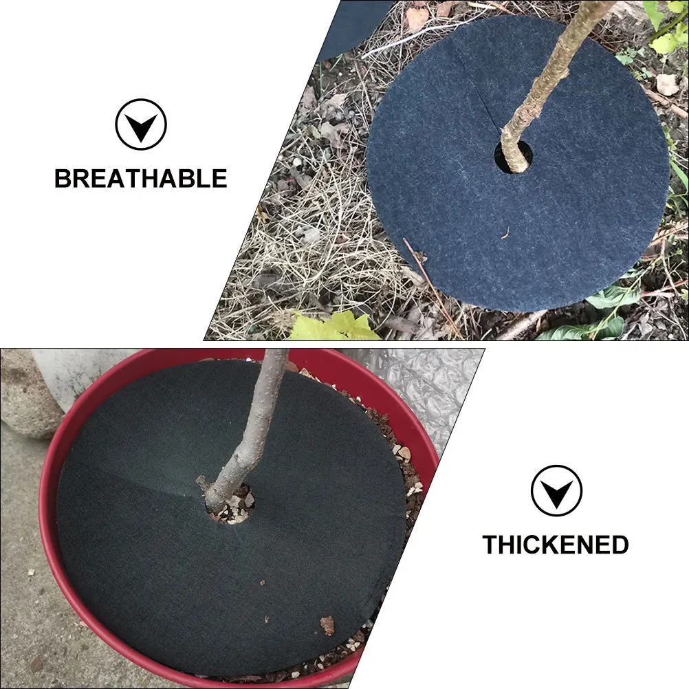 10 Stück Unkrautkontrolltuch, nicht dick, langlebig, Garten-Bodenabdeckung, Landschaftsmembran für Obstgarten-Wege-Betten