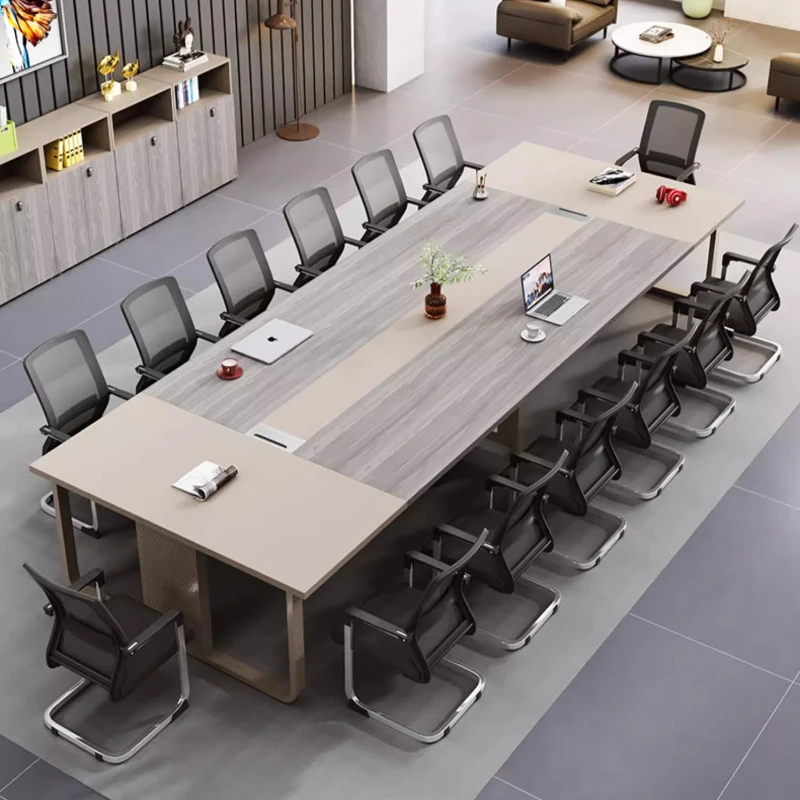 1.6 متر إلى 6 متر البساطة الحديثة اجتماع مكتب طاولة المفاوضات طاولات المؤتمرات طويلة مكتب أثاث المكاتب #5