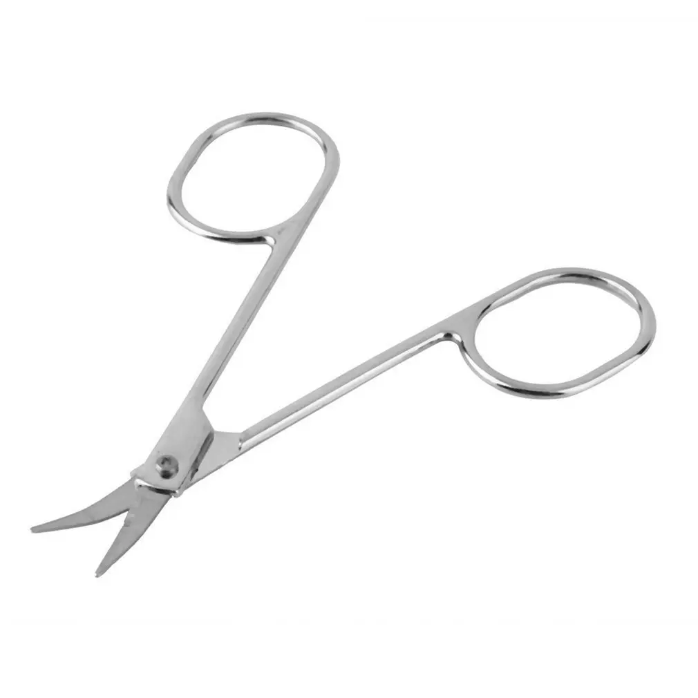 Stainless Steel Curved Tip Thin Blade Cuticle Scissors Nail Clippers Trimmer Dead Skin Remover Manicure Tools Make-up Tool