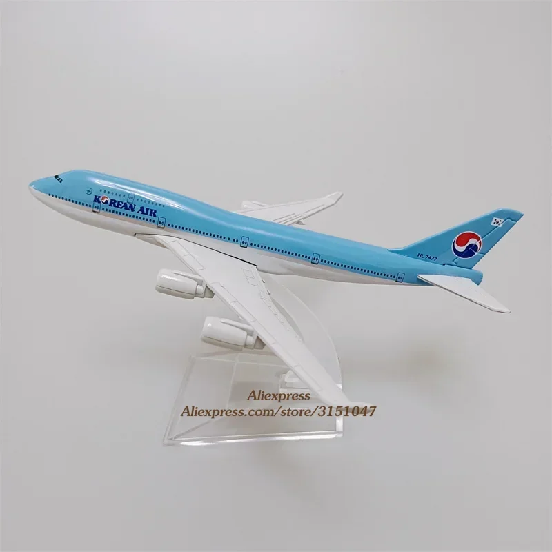 Boeing coreano B747 Airbus A380 JEJU JIN TWAY Boeing B737 Seul BUSAN Asiana Airbus A320 A380, modelo de avión fundido a presión, 16cm