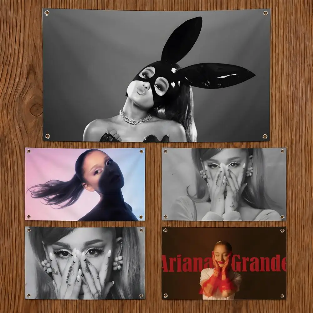 Ariana G-Grande Singer Flags Flag Durable Outdoor Indoor Festive Decoration Classic Design Wall Room Banner