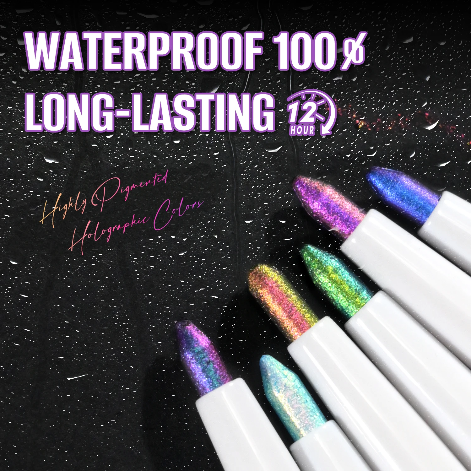 CHARMACY Multichrome Eyeliner Gelpotlood Veganistische gladde waterdichte eyeliner Langdurige dierproefvrije kameleon oogmake-up