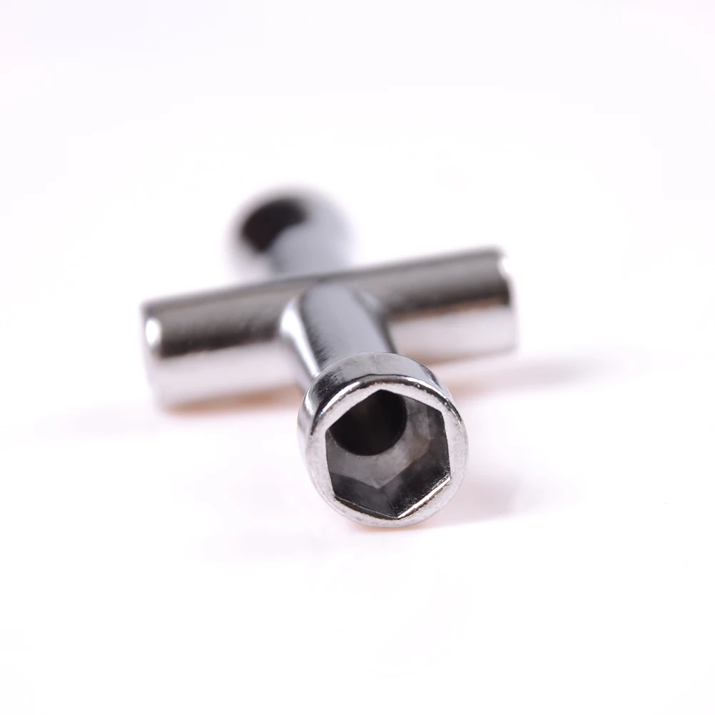 1pcs Portable Silver Small Cross Wrench Sockets 4mm/5mm/5.5mm/7mm Tyre Nut Removal Tool For HSP Model