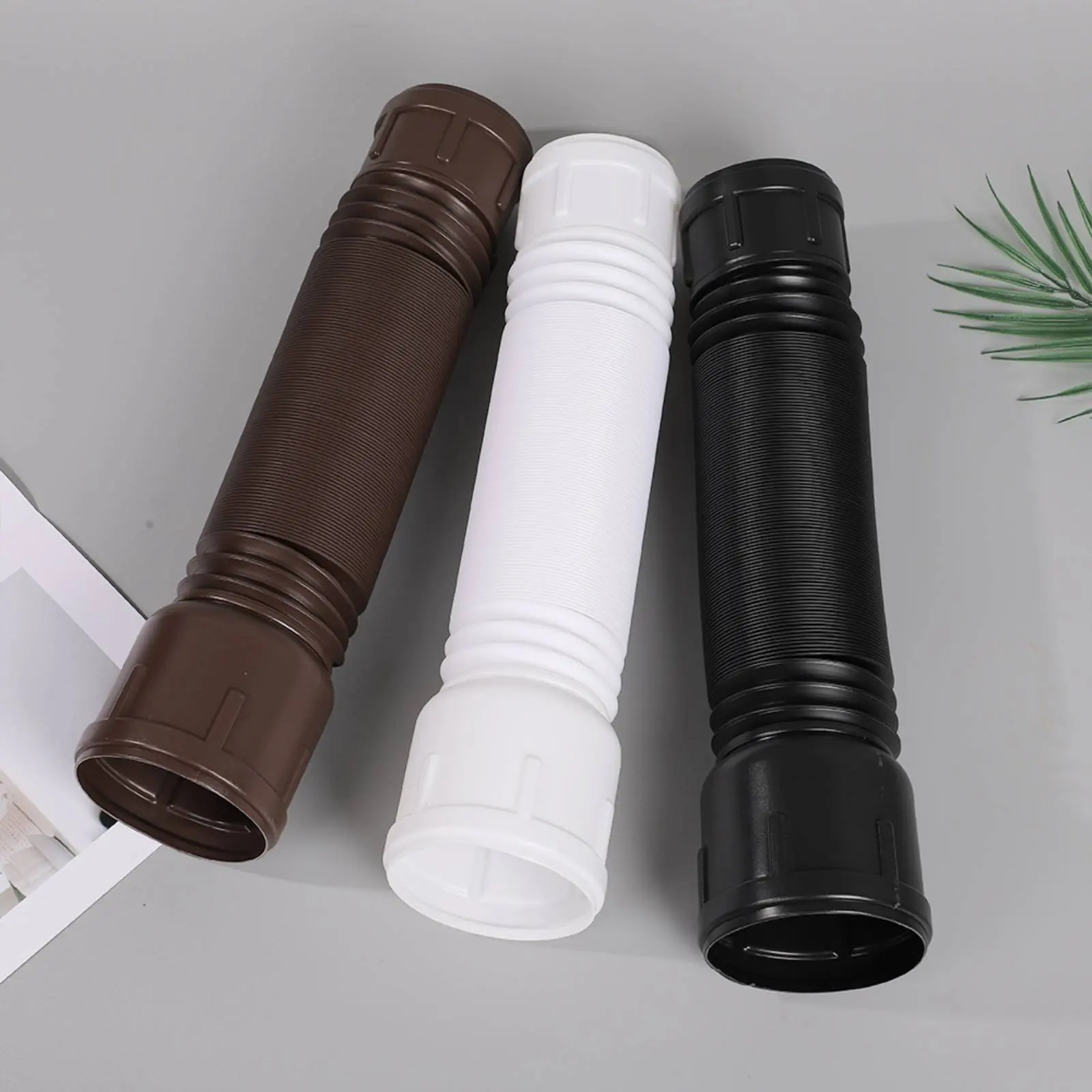 PE Drain Extension Pipe Thickened Material Rainwater Extension Hose Expandable Downspout Hose Reinforced Support for Garden