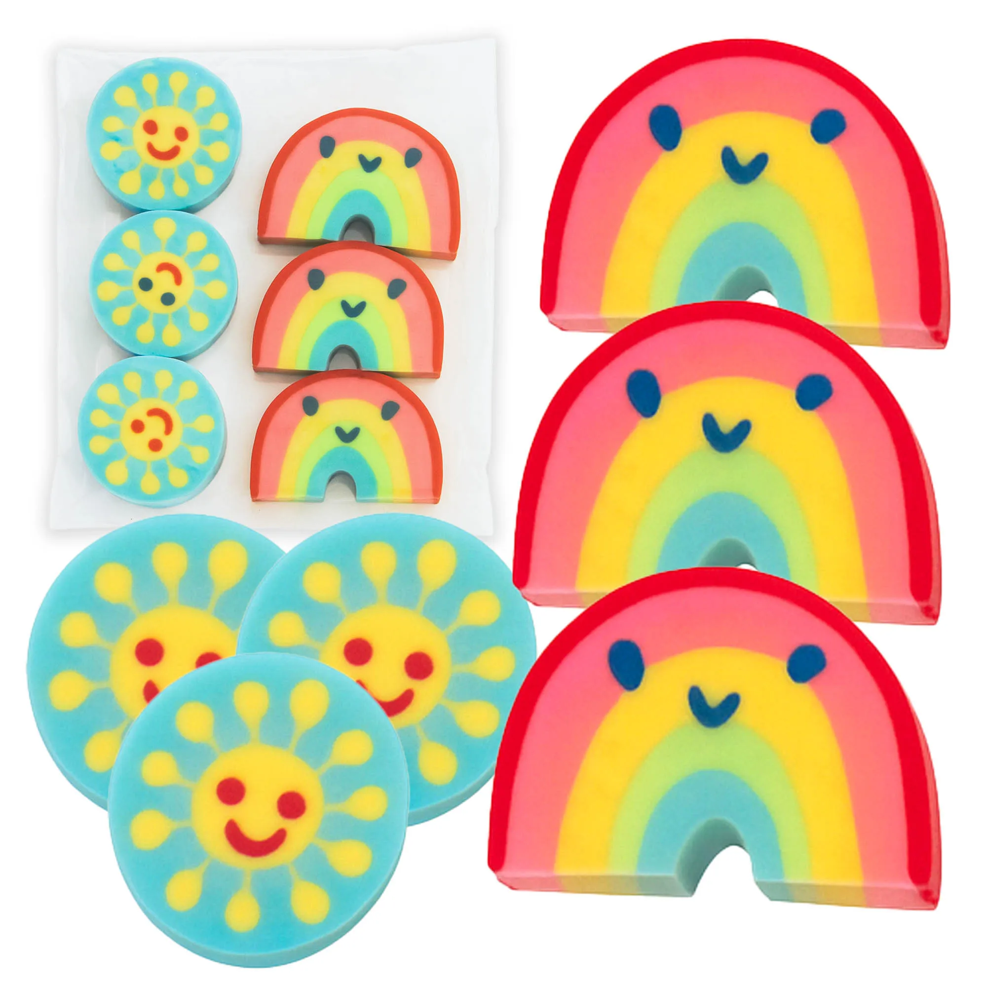 HIT 6-delig Gum Gum Gum Gum Gum Slijtage Mazania School Kids Grappig Kantoor/Schoolbenodigdheden