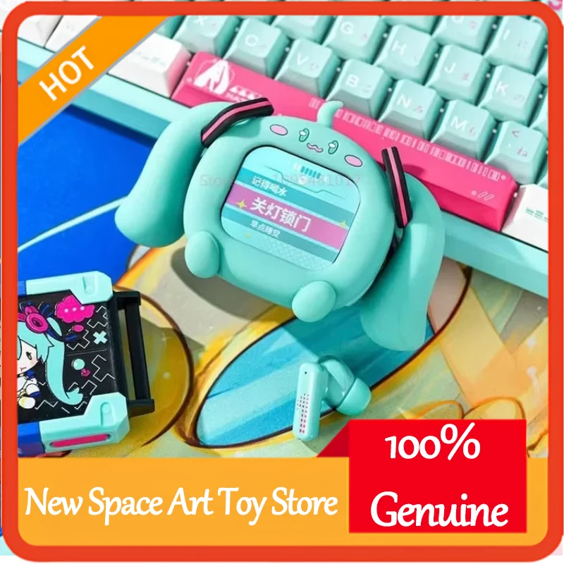 

Беспроводные наушники TWS Bilibili Hatsune Miku Cube Face с ЖК-сенсорным экраном, интерактивным дисплеем, Bluetooth, подарочная коробка, аниме-коллекционный предмет