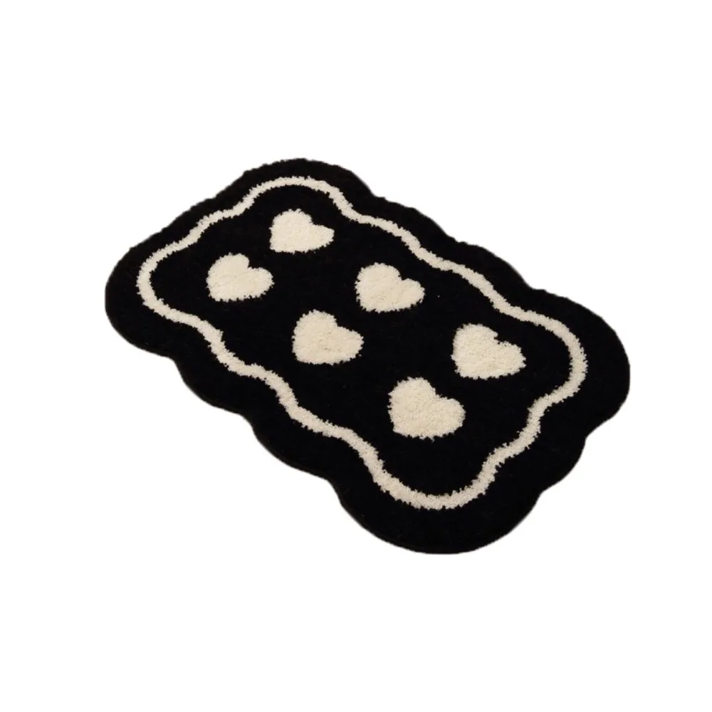 

Soft Non Slip Small Area Throw Rugs Cashmere Imitation 15.7X23.6in Carpet Warm-keeping Fluffy Floor Mat for Bedroom