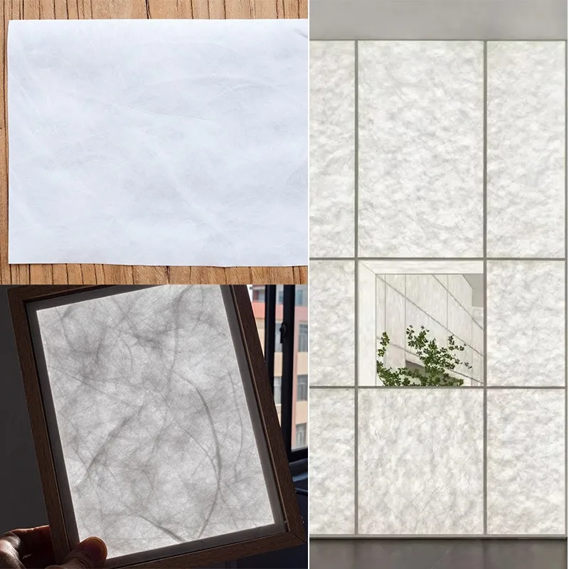 Hard paper decoration material special strong fiber translucent light box background fabric decorative soft film